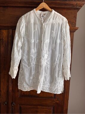 Johnny Was Deni Isabel Blouse White
